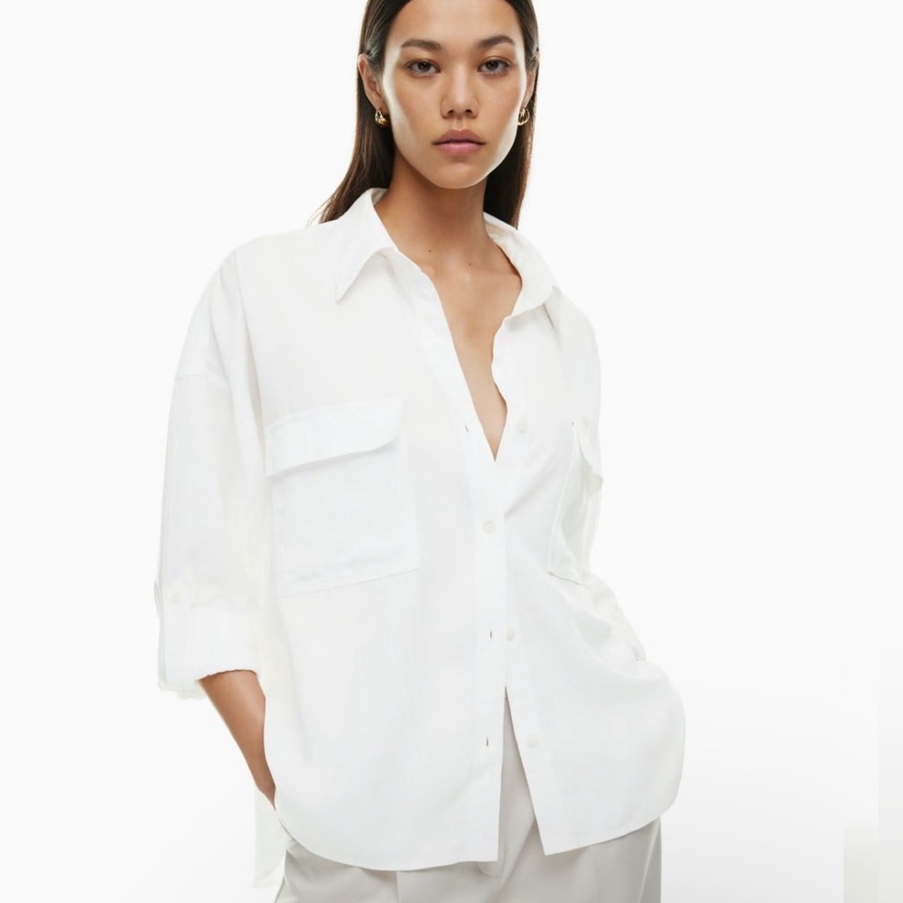 Aritzia Babaton White Button up